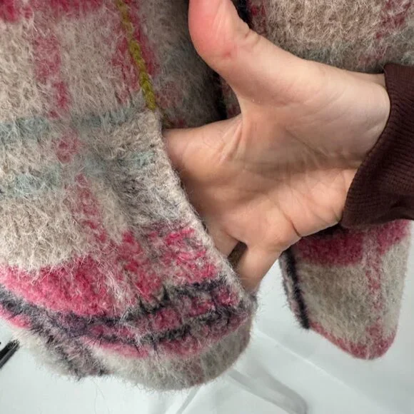 Anthropologie Maeve Aurelia Fuzzy Sweater Jacket Size S - Picture 7 of 15